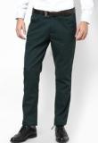 John Players Green Solids Chinos Men