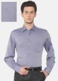 John Players Men Blue Slim Fit Self Design Formal Shirt