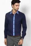 John Players Navy Blue Formal Shirt Men