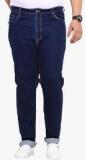 John Pride Blue Solid Mid Rise Regular Fit Jeans Men