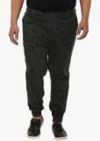 John Pride Olive Printed Regular Fit Jeans Men