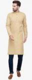 Jompers Beige Solid Kurta Men