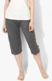 July Nightwear Dark Grey Textured Capri women