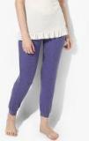 July Nightwear Purple Textured Loungewear Pants Women