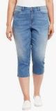 Junarose Blue Washed Capri women