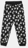 Juniors By Lifestyle Black Printed Joggers Girls