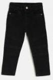 Juniors By Lifestyle Black Regular Fit Mid Rise Clean Look Stretchable Jeans Boys