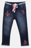 Juniors By Lifestyle Navy Blue Slim Fit Mid Rise Clean Look Jeans Girls