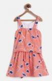 Juniors By Lifestyle Red Printed A Line Dress girls