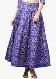 Juniper Blue Printed Flared Maxi Skirt Women