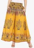 Juniper Mustard Printed Palazzo Women