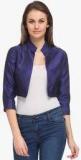 Just Wow Blue Solid Summer Jacket women