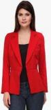 Just Wow Red Solid Summer Jacket women