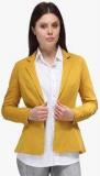 Just Wow Yellow Solid Summer Jacket women