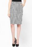 Kaaryah Black And White Striped Skirt Women