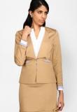 Kaaryah Khaki Solid Jacket Women