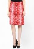 Kaaryah Pink Snake Print Slim Fit Skirt Women