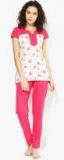 Kanvin Fuchsia Printed Night Suit Women