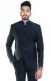 Kapda King Charcoal Grey Solid Blazer Men