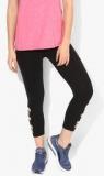 Kappa Black Solid Capris Women