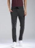 Kappa Charcoal Grey Slim Fit Track Pants men