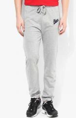 Kappa Grey Milange Slim Fit Track Pants men