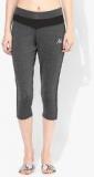 Kappa Grey Solid Capri Women