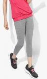 Kappa Grey Solid Capris Women