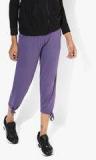 Kappa Purple Solid Capri Women