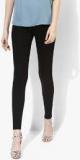 Kazo Black Solid Leggings Women