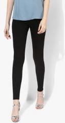 Kazo Black Solid Leggings women