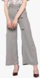 Kazo Grey Solid Palazzo Pants Women