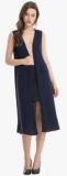 Kazo Navy Blue Solid Shrugs women