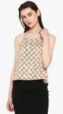 Kazo Peach Embellished Tank Top Women