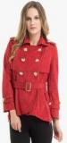 Kazo Red Solid Summer Jacket Women