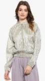 Kazo Silver Striped Jacket Women