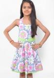 Kilkari Multi Color Casual Dress Girls