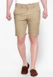 King & I Solid Khaki Shorts Men