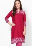 Kira Maroon Printed Kurta Women