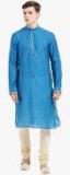 Kisah Blue Striped Kurta Men