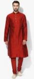 Kisah Red Solid Kurta Pyjama men