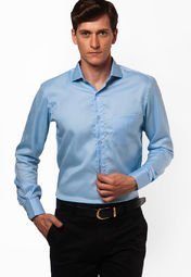 Knight N Gale Blue Formal Shirts Men