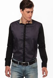 Knight N Gale Grey Party Wear Shirts Men