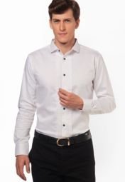 Knight N Gale White Formal Shirts Men