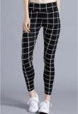 Kook N Keech Black Checked Leggings Women