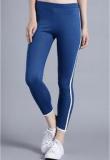 Kook N Keech Blue Solid Leggings Women