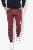 Kook N Keech Disney Burgundy Solid Joggers Men