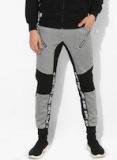 Kook N Keech Disney Grey Melange & Black Colourblocked Joggers Men