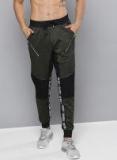 Kook N Keech Disney Olive Green & Black Solid Joggers Men