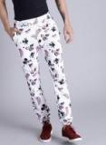 Kook N Keech Disney White Printed Joggers Men